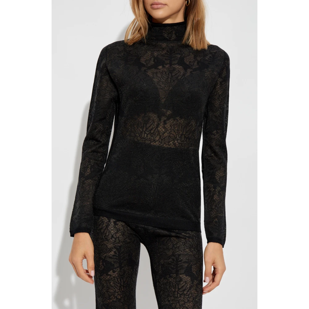 Fabiana Filippi Lange mouwen turtleneck Black Dames
