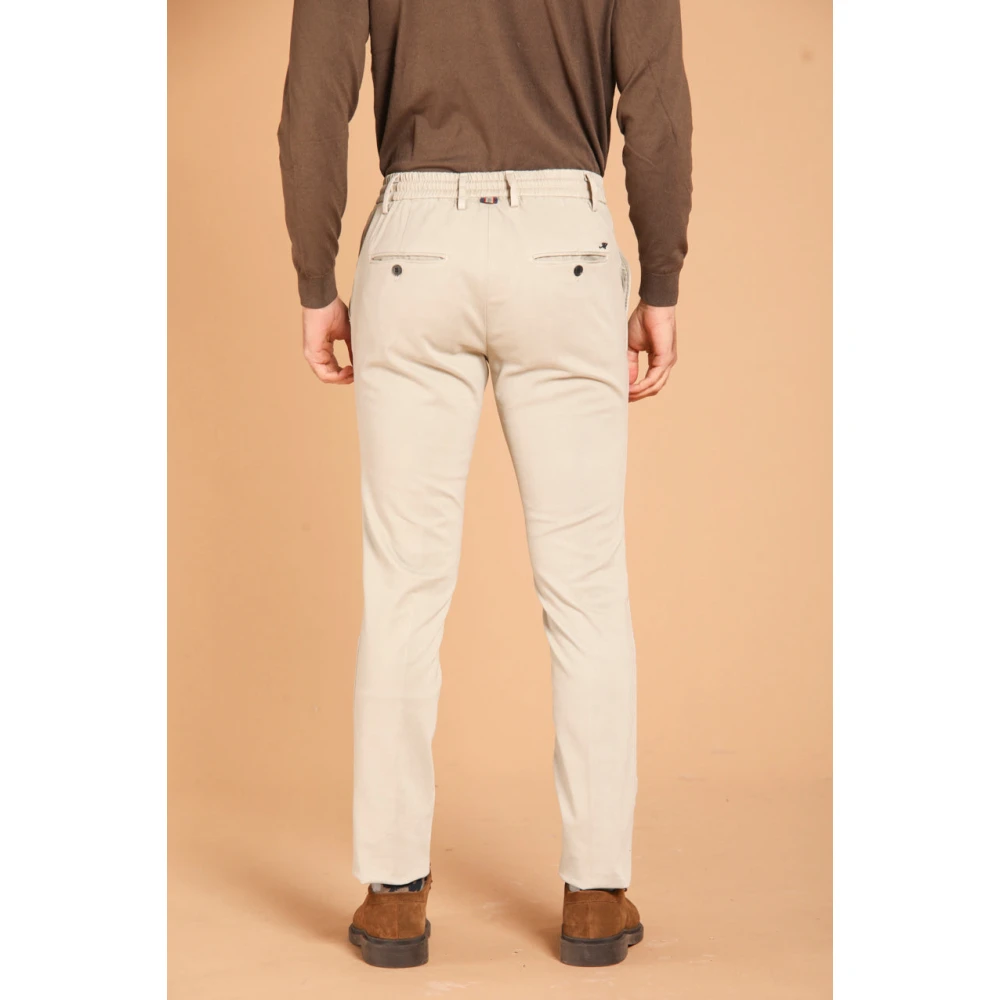 Mason's Slim Fit Jogger Chino Broek Grijs Gray Heren