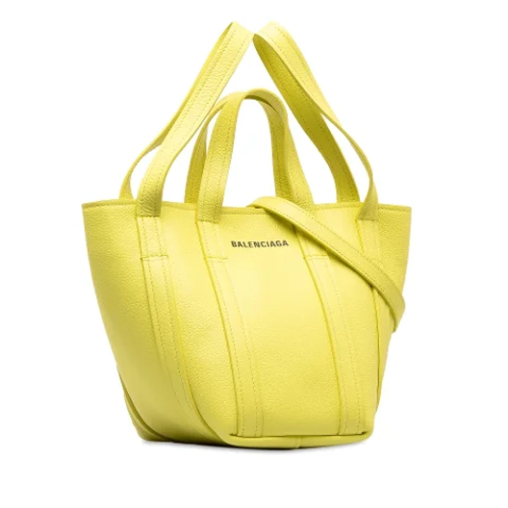 Balenciaga XS Everyday North-South Tote Satchel Yellow Dames