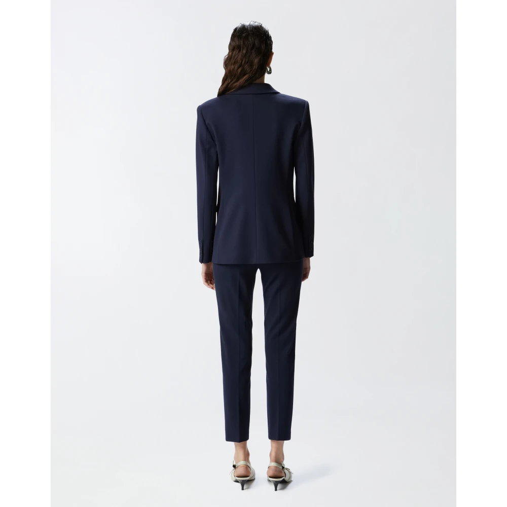 pinko Stijlvolle Jas Model Ruota Blue Dames