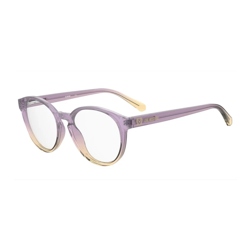 Love Moschino Paarse Acetaatframe Modieuze Bril Purple Dames