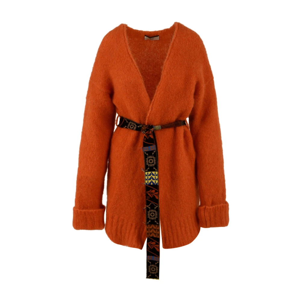 Akep Women's Orange Cardigan Cardigan - Cardigans - M - Knitwear
