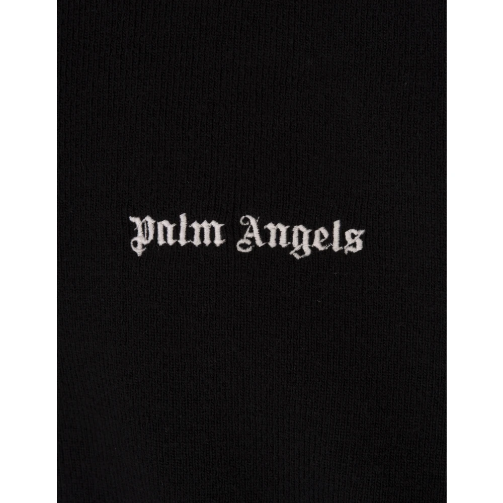 Palm Angels Zwart Wol Kasjmier Trainingsjack Black Heren