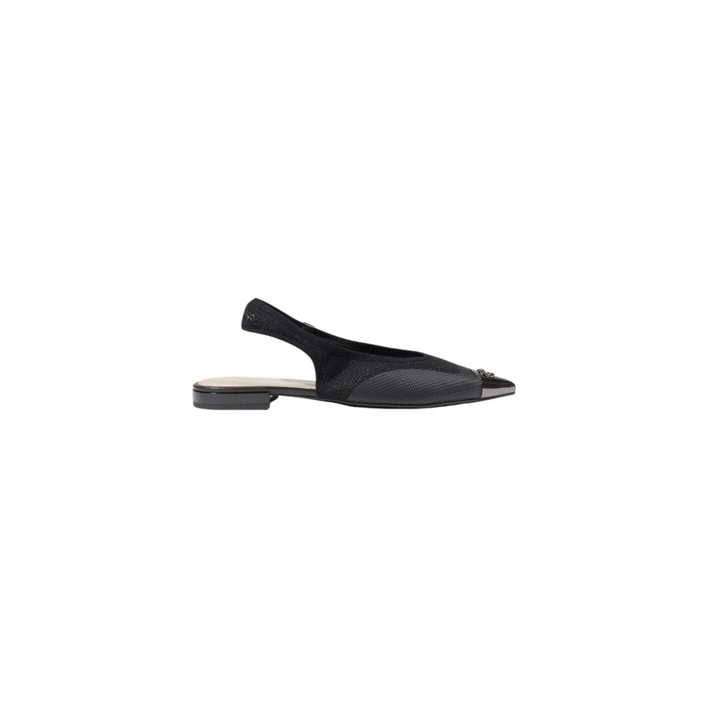 Pinko Women's Black Ballerina Shoes, 3 Uk, Gianira 14 Sling Back Lurex Knit