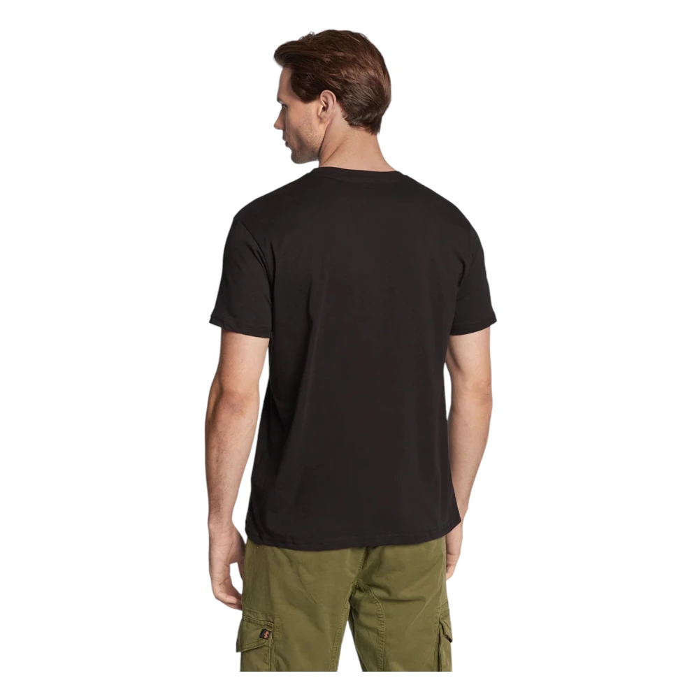 alpha industries Katoenen T-shirt 3D Klein Logo Black Heren