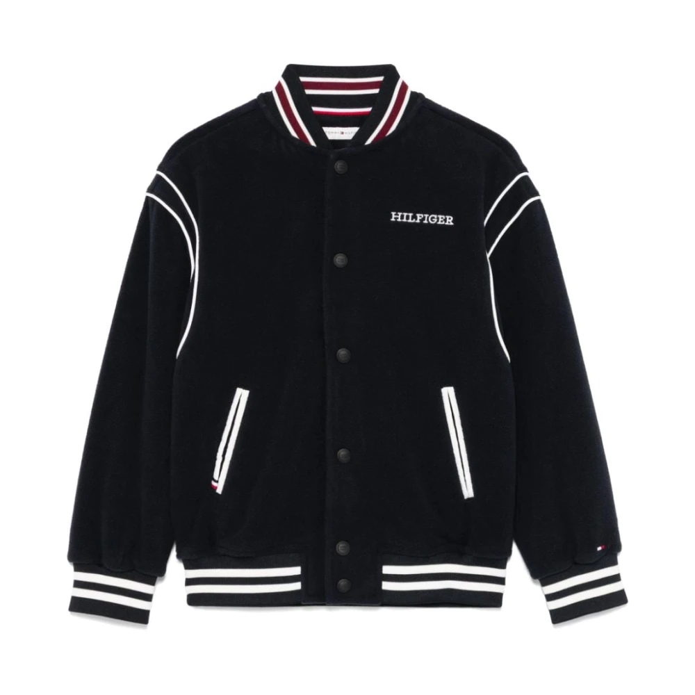 Tommy Hilfiger Blå Fleece Baseball Jacka Blue, Pojke