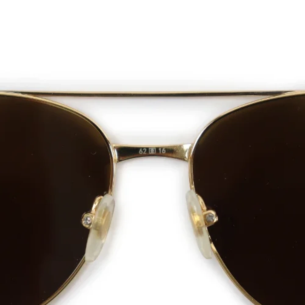 Cartier Vintage Pre-owned Glass sunglasses Yellow Heren