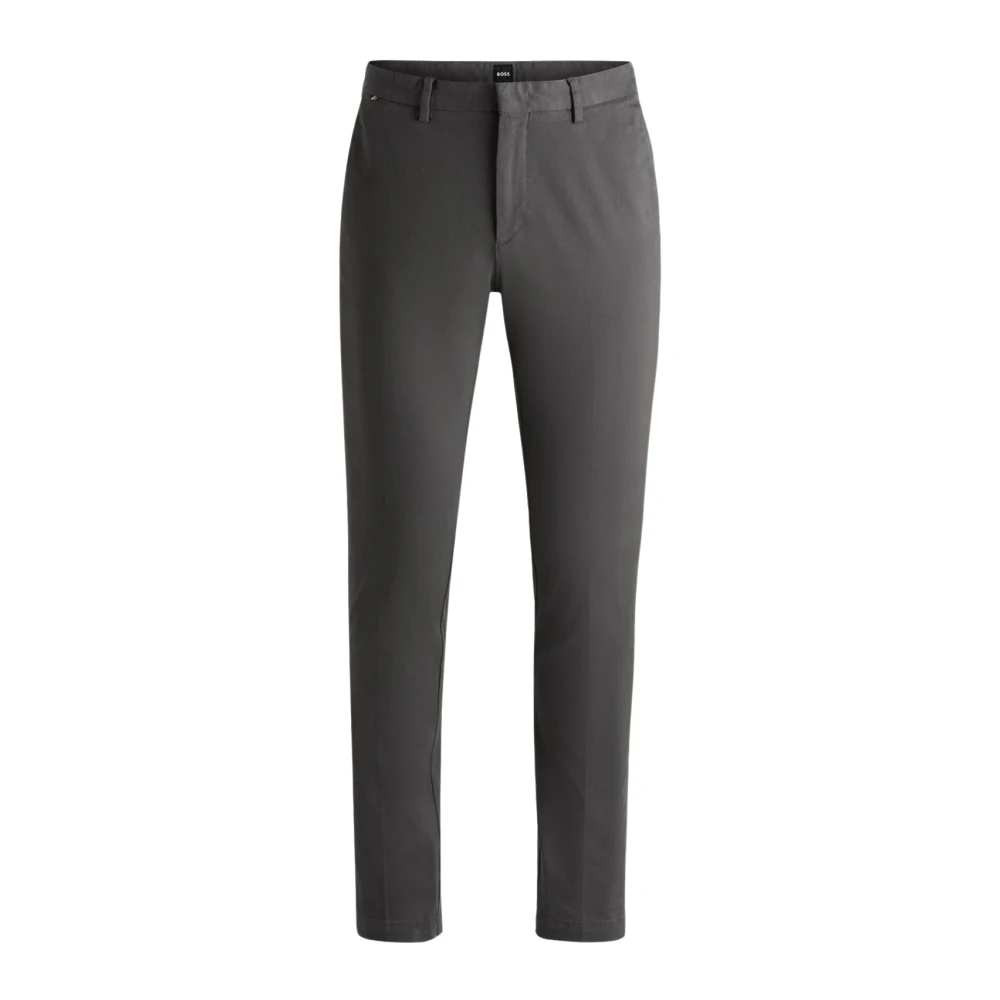 Hugo Boss Slim Fit Chino Broek in Grijs Gray Heren