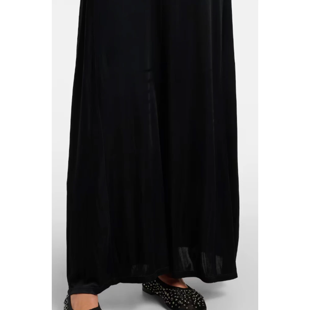 TORY BURCH Zwarte V-hals Lange Mouw Jurk Black Dames