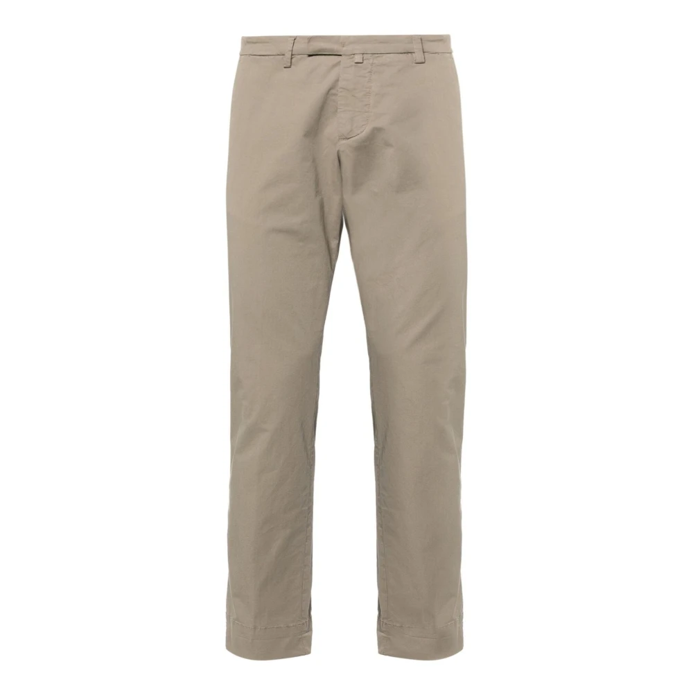 Briglia Groene Slim Fit Poplin Broek Green Heren