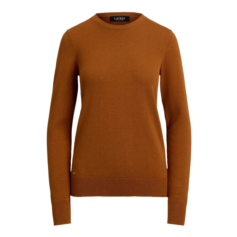 Ralph Lauren Donna Marrone Shavonne Long Sleeve Pullover