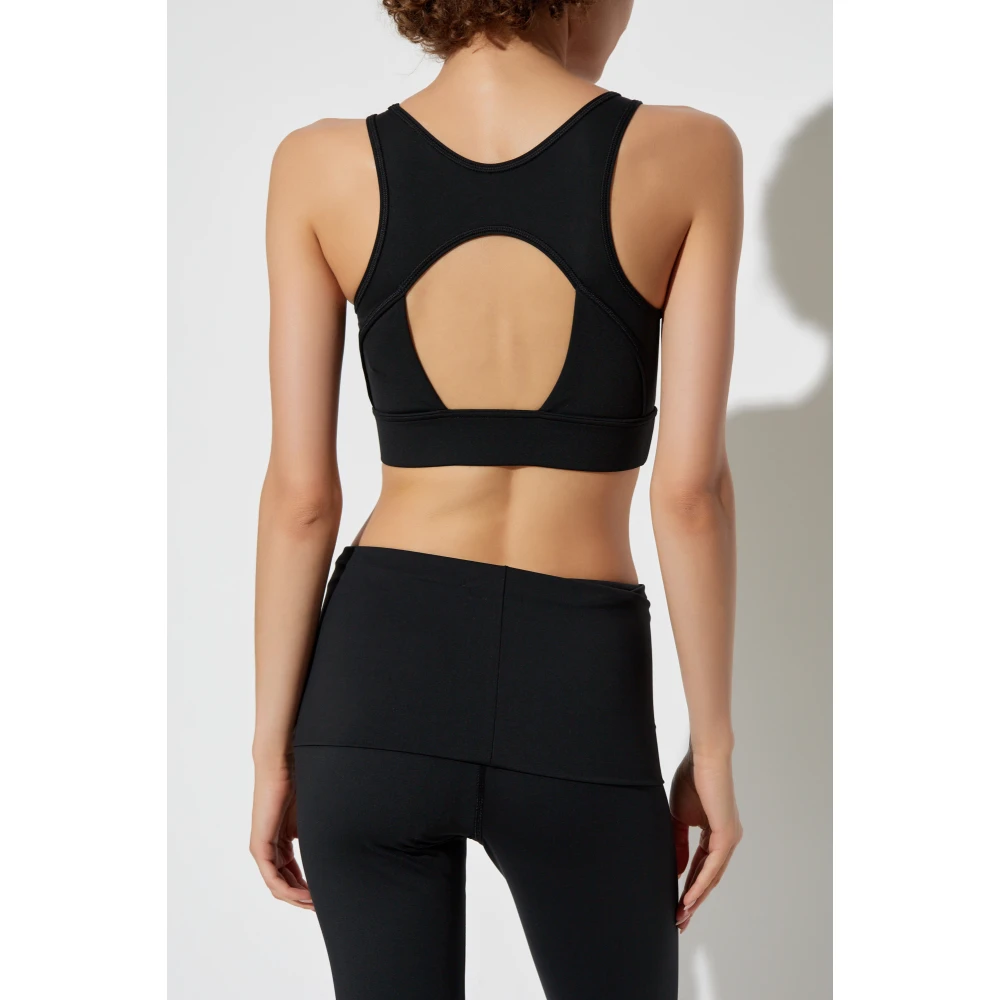adidas by stella mccartney Sportbeha met Logo Black Dames
