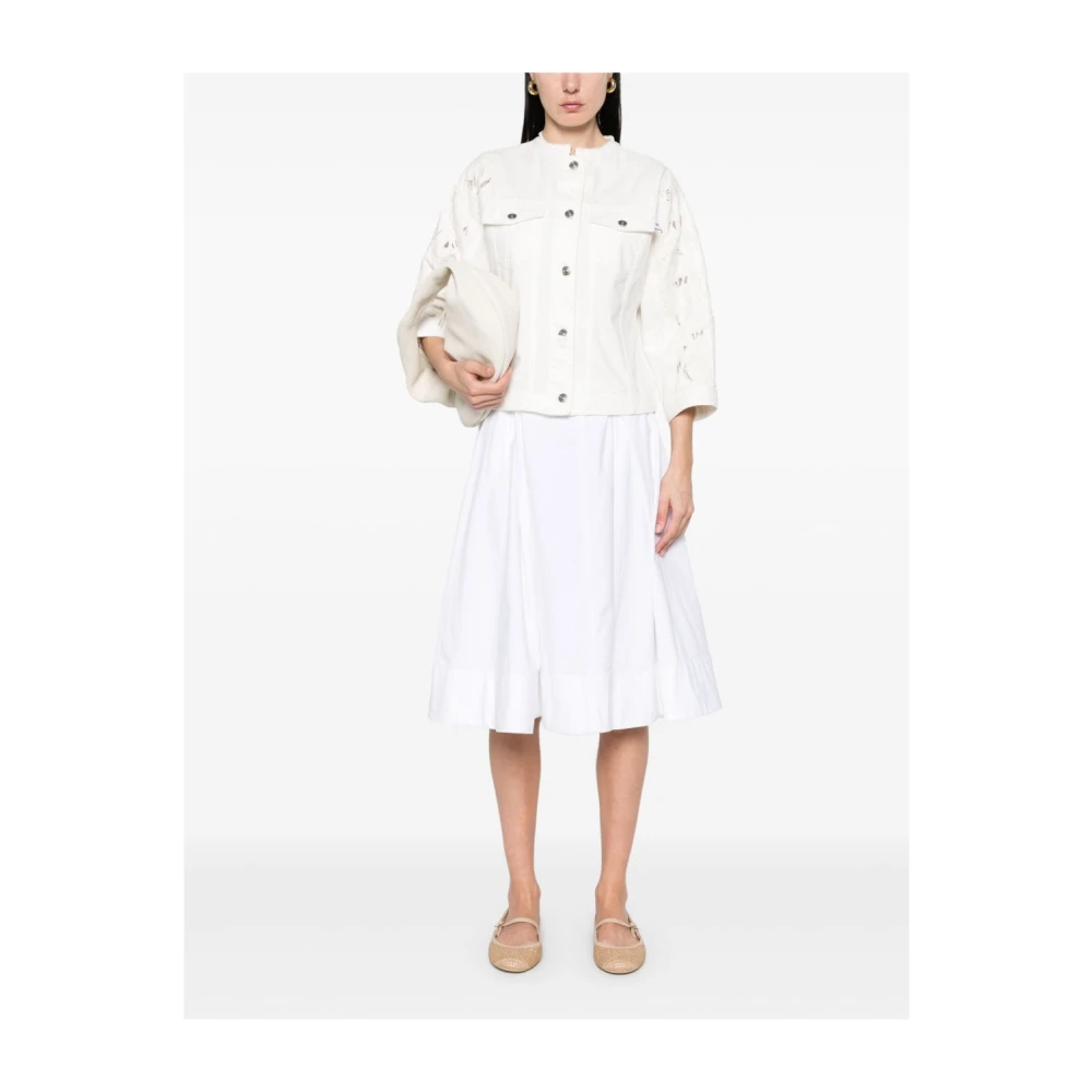 Ermanno Scervino Stijlvolle Jassen Collectie White Dames