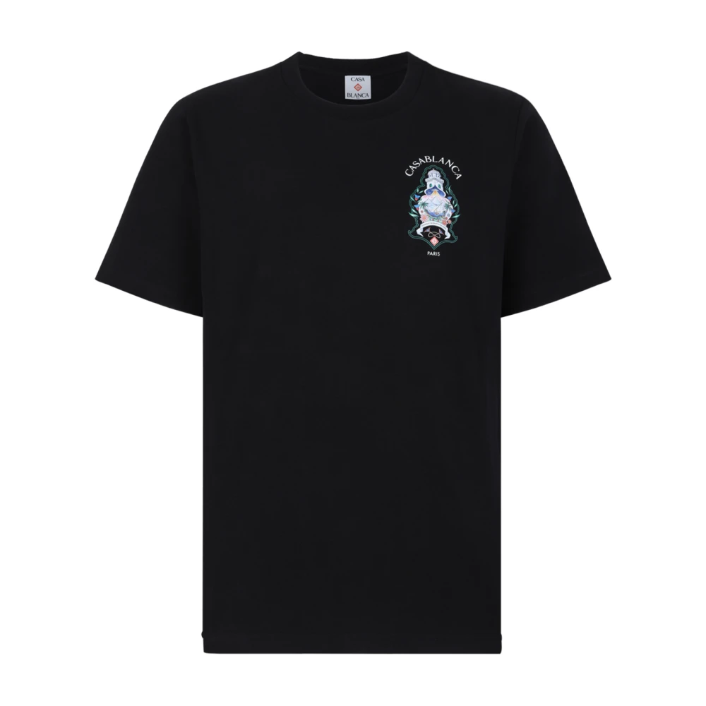 Casablanca Hotel Emblem Short Sleeve T-Shirt - Male - T-Shirts - Black - L - Tops