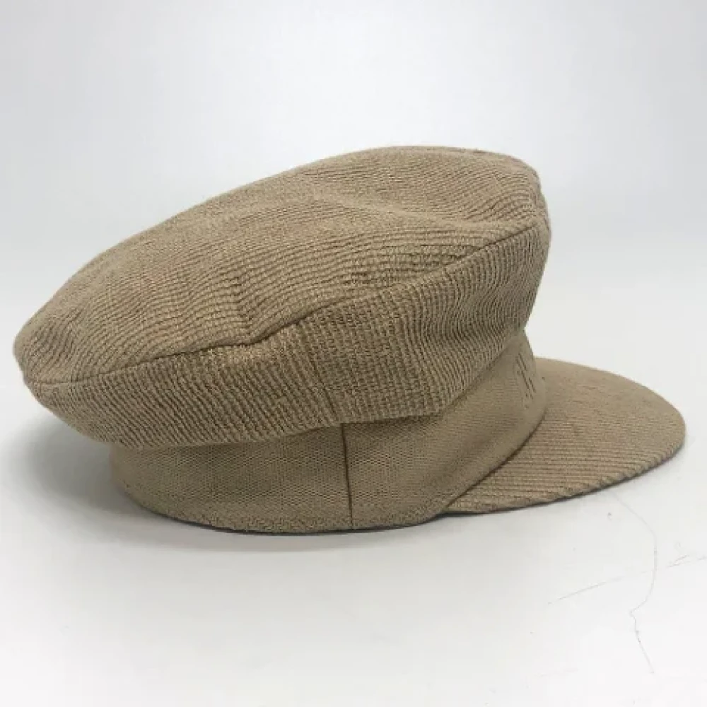 Dior Vintage Pre-owned Cotton hats Beige Dames