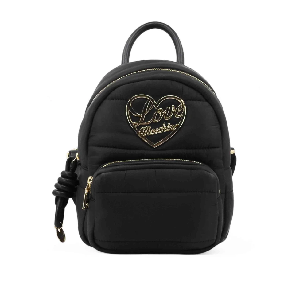 Love Moschino Vrouw Zwart Tassen Dames, One Size, Small Backpack
