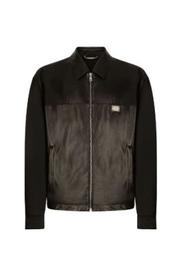 black-leather-jacket-with-shirt-collar