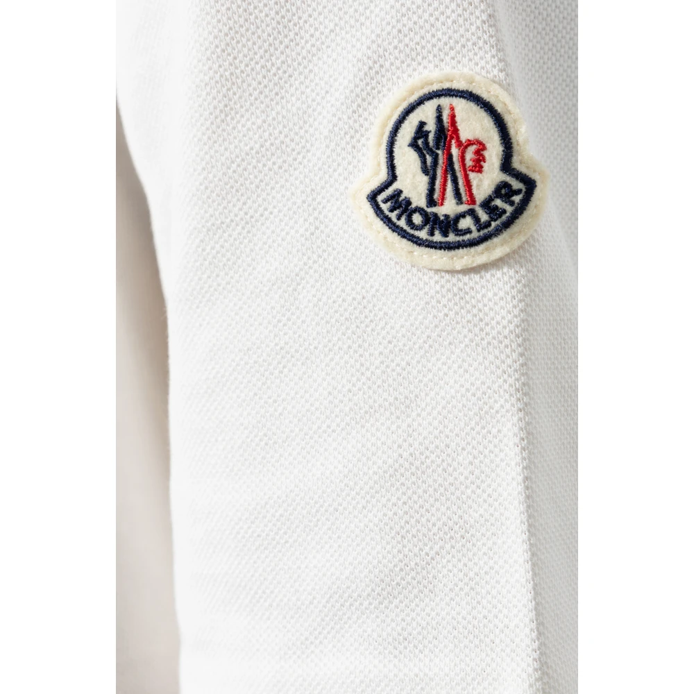 Moncler Polo met logo White Heren