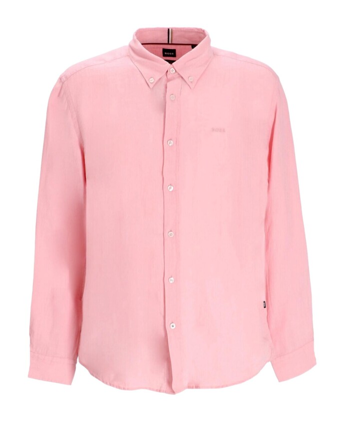 slim-fit-linnen-button-down-overhemd-roze