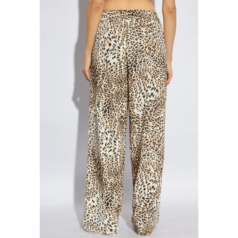 Gestuz Dierenprint broek Beige Dames