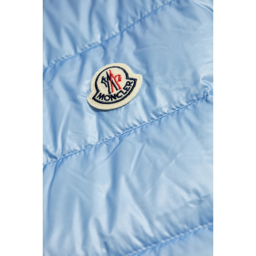 Moncler Donsvest met opstaande kraag Blue Heren
