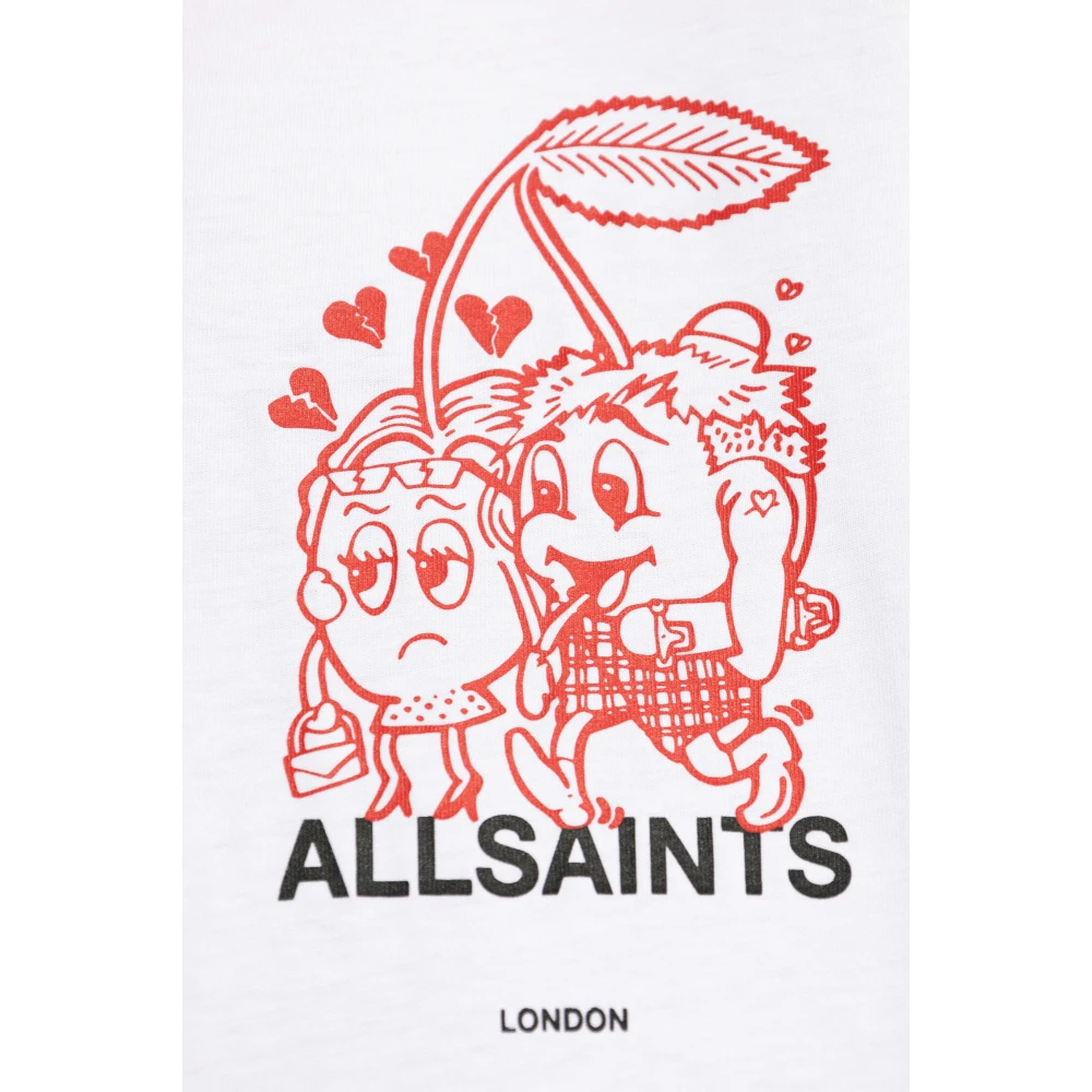 AllSaints Breakup oversized T-shirt White Heren