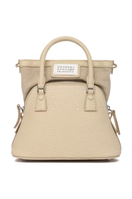 Beige 5AC Handväska med Kedja