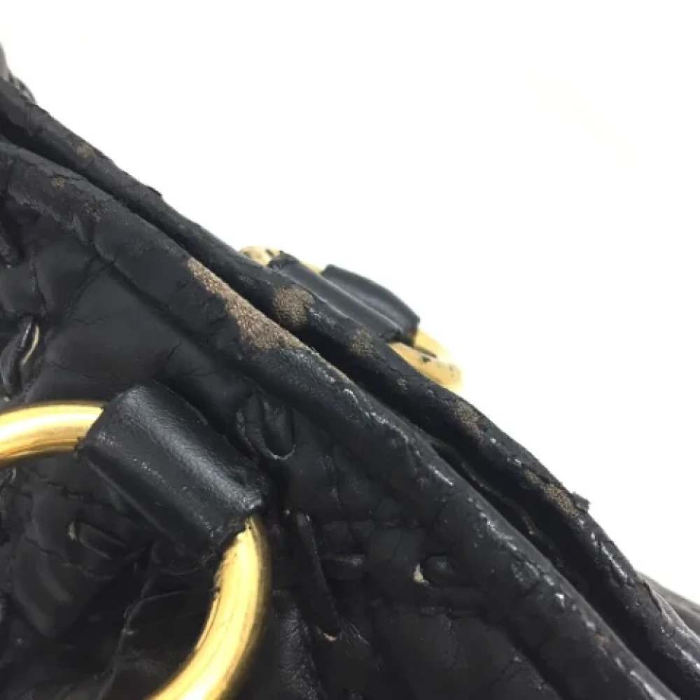 Miu Pre-owned Fabric handbags Black Dames