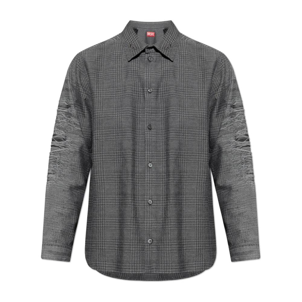 Diesel Uomo Grigio Camicia S-Olov