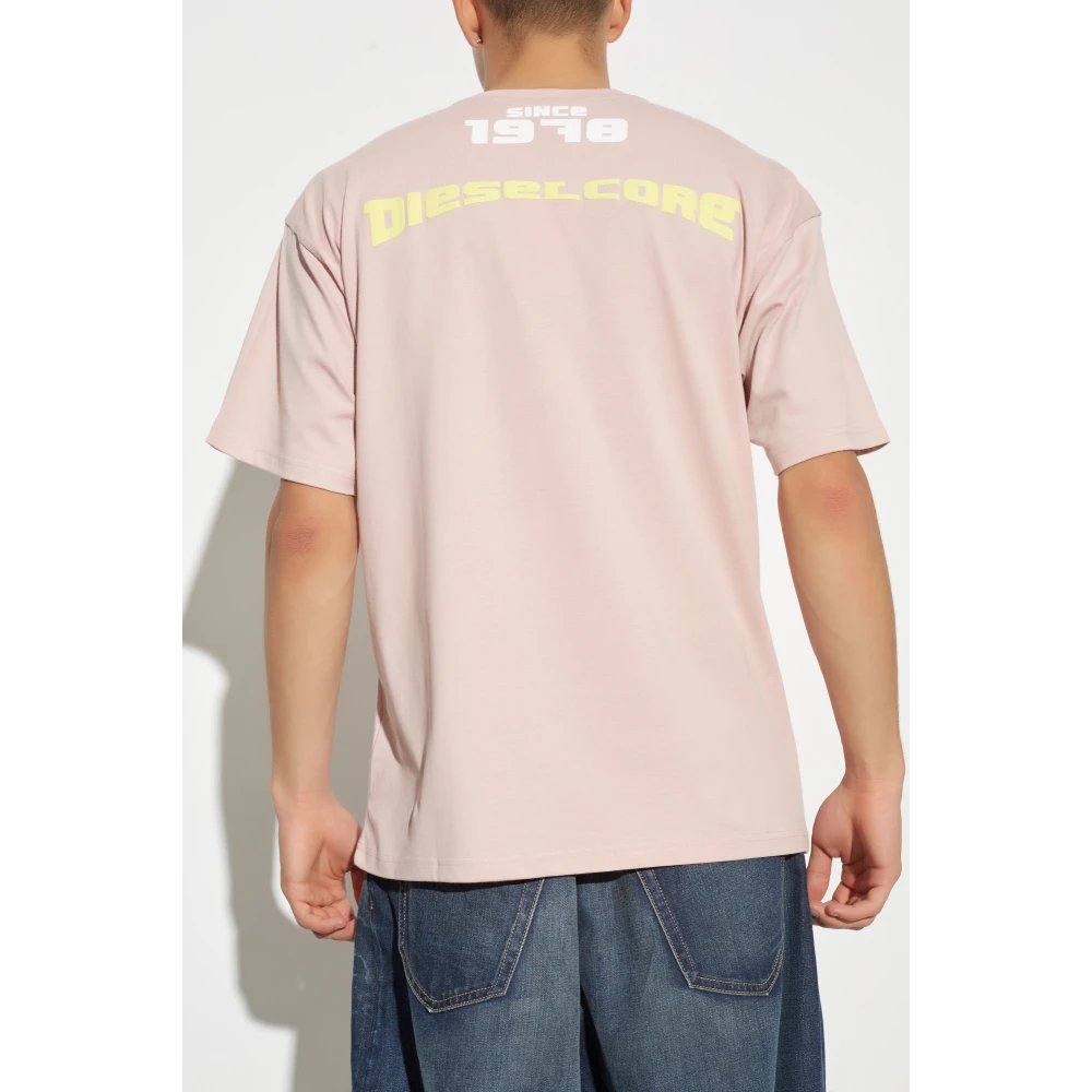 Diesel T-shirt T-Boxty Pink Heren