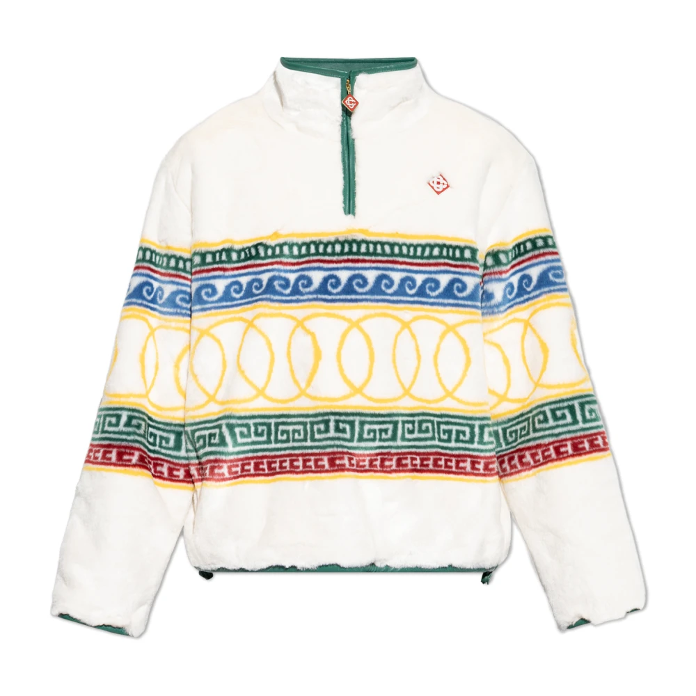 Casablanca Faux Fur Sweatshirt Multicolor Heren