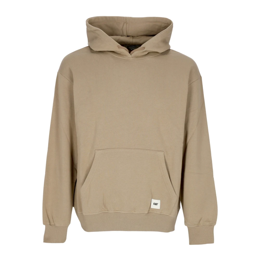 CAT Label Logo Hoodie Lemon Pepper Brown Heren