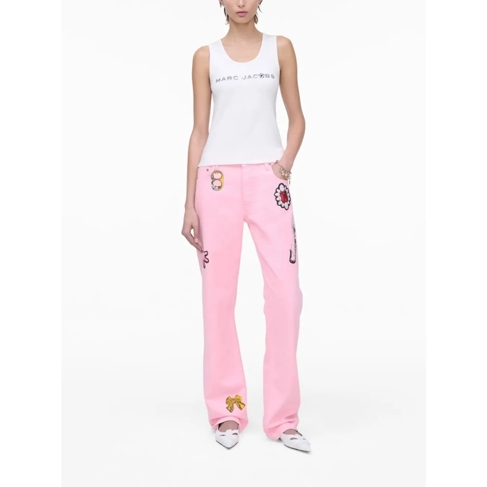 Marc Jacobs Paillet Madeliefje Tank Top White Dames