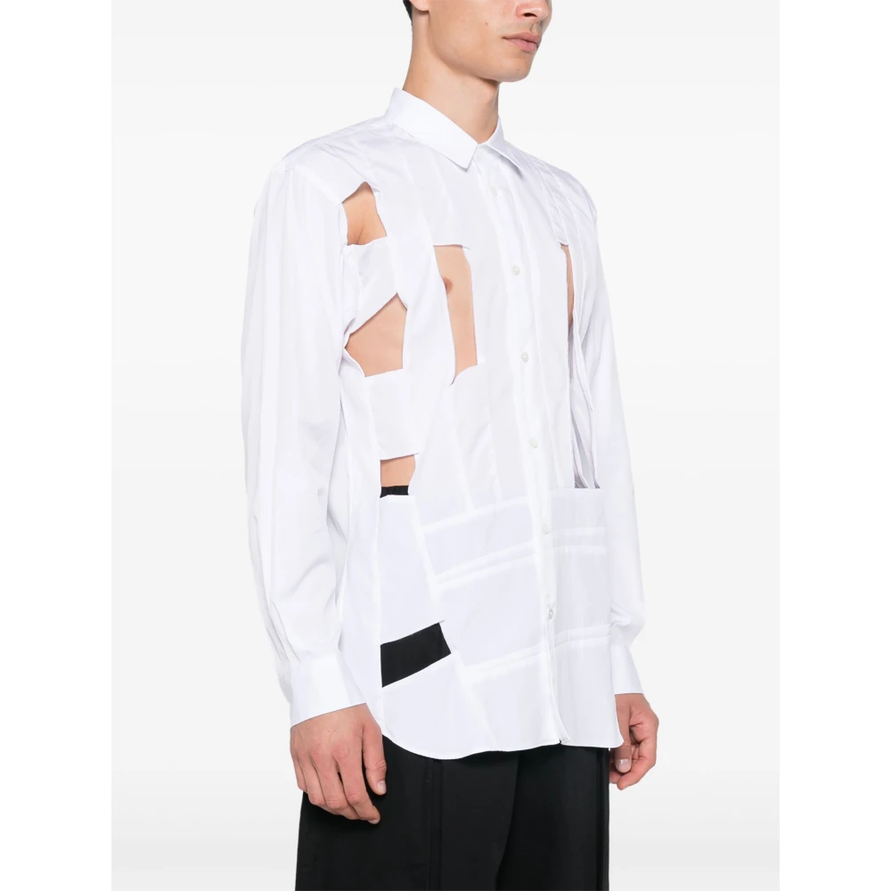Comme des Garçons Geweven herenoverhemd White Heren