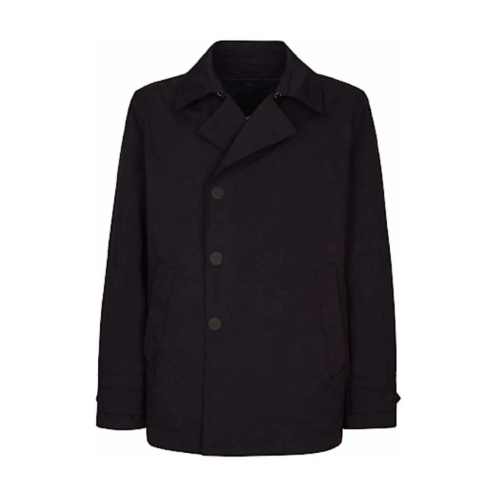 Add Stijlvolle Peacoat met knoopsluiting Blue Heren