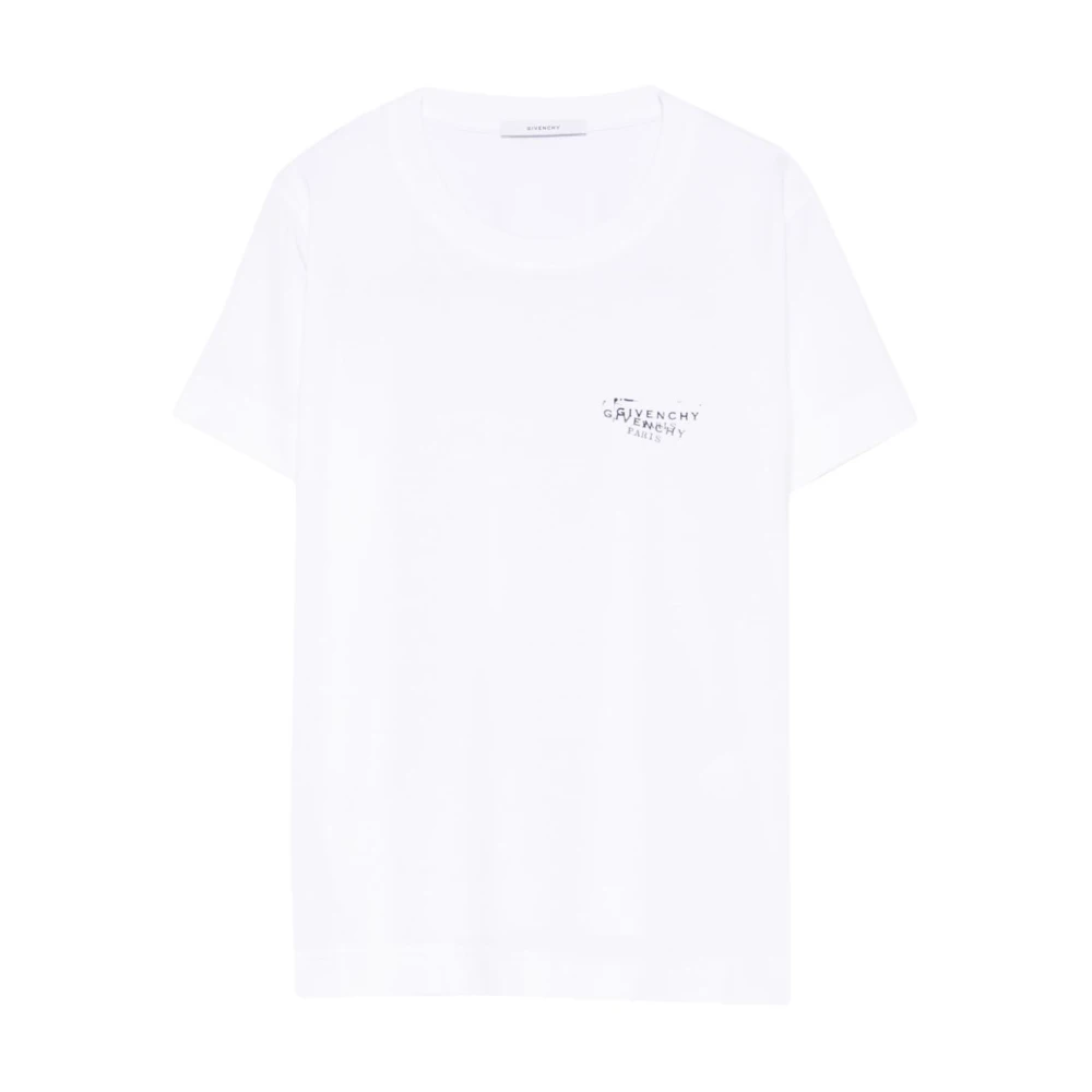 Givenchy White T-Shirts, Female, S, Stamp Print T-Shirt