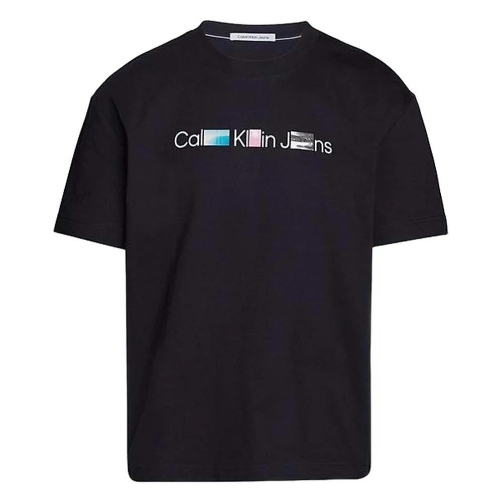 Calvin Klein Jeans Heren T-shirt Lente Zomer Collectie Black Heren