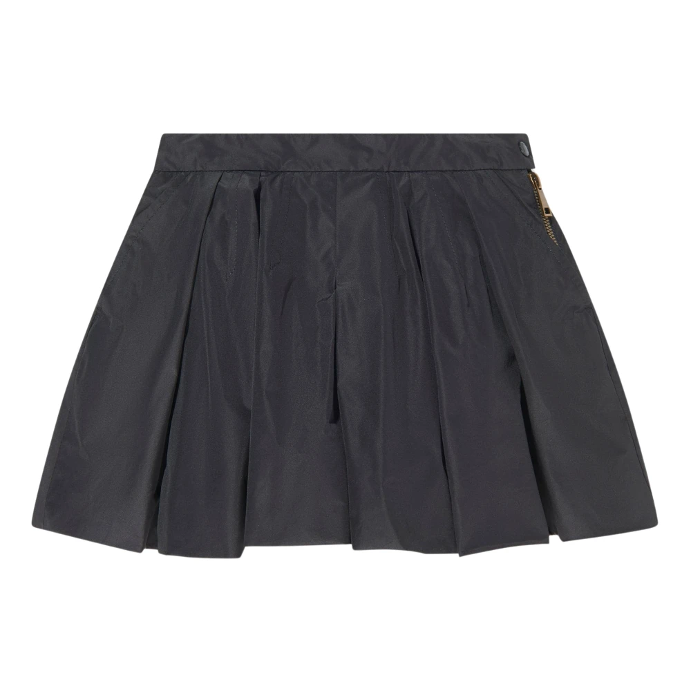 Moncler Girls Gray Kids Skirts, 6 Y, Pleated Shorts
