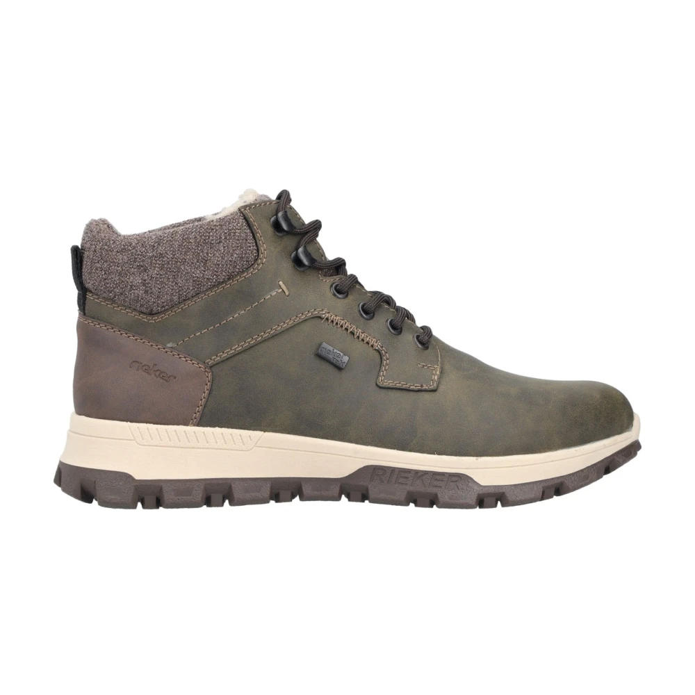 Rieker Men's Green Casual Closed Ankle Boots - Lace-Up Boots - 11 Uk - Shoes