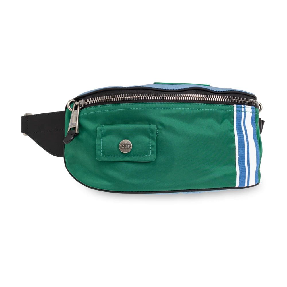 Moschino Schoudertas Green Heren