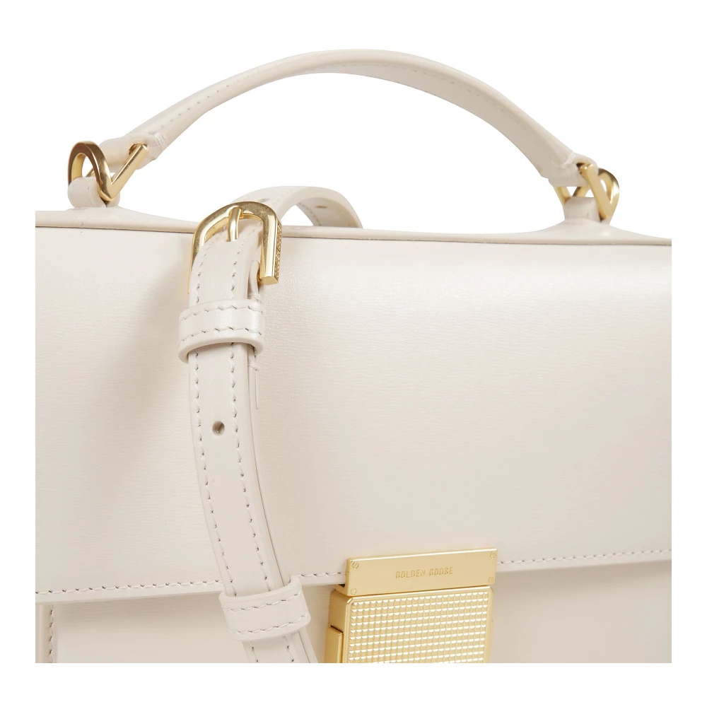 Golden Goose Palmellato leren tas met gouden details Beige Dames