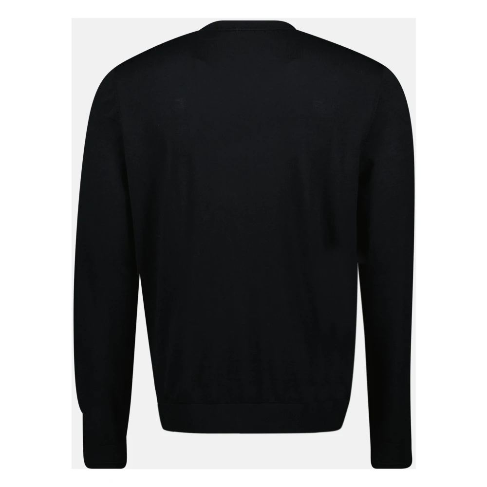 Diesel Zwarte K-Valiam Wol Slim Fit Trui Black Heren