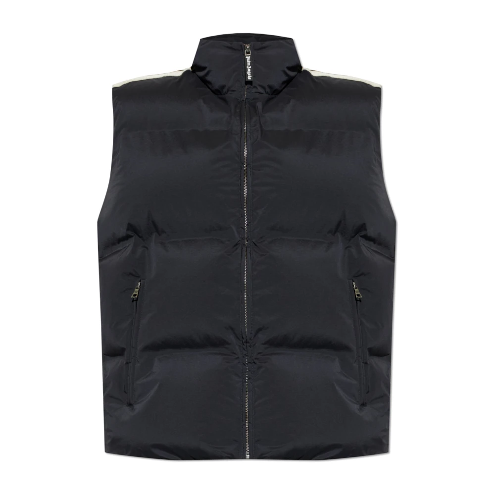 Palm Angels Homme Noir - Logo Down Vest - Vestes - Taille: 2XL