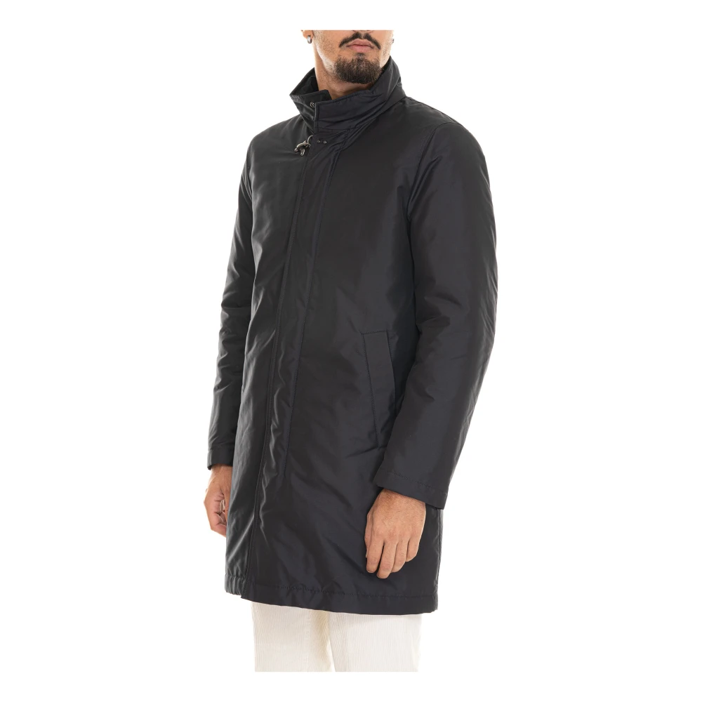 Fay Nylon regenjas met logo Blue Heren