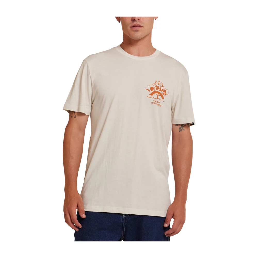 Deus Ex Machina Vintage White Sound Off Tee White Heren