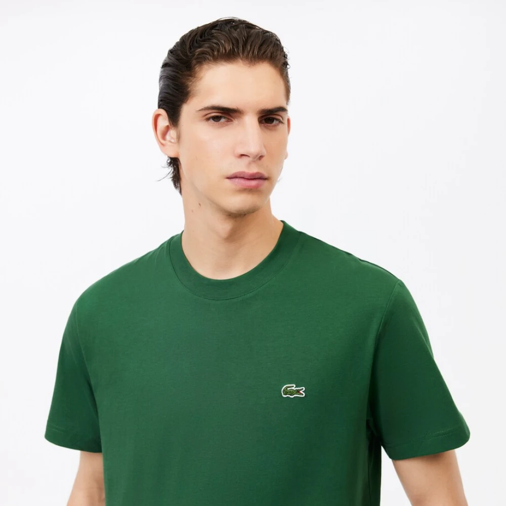 Lacoste Klassieke Katoenen Gebreide Tee Groen Green Heren