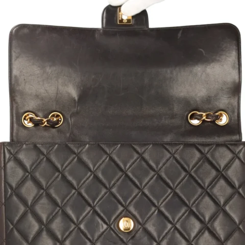 Chanel Vintage Pre-owned Leather shoulder-bags Black Dames