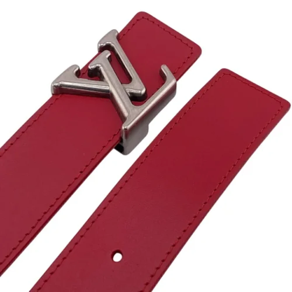 Louis Vuitton Vintage Pre-owned Leather belts Red Unisex