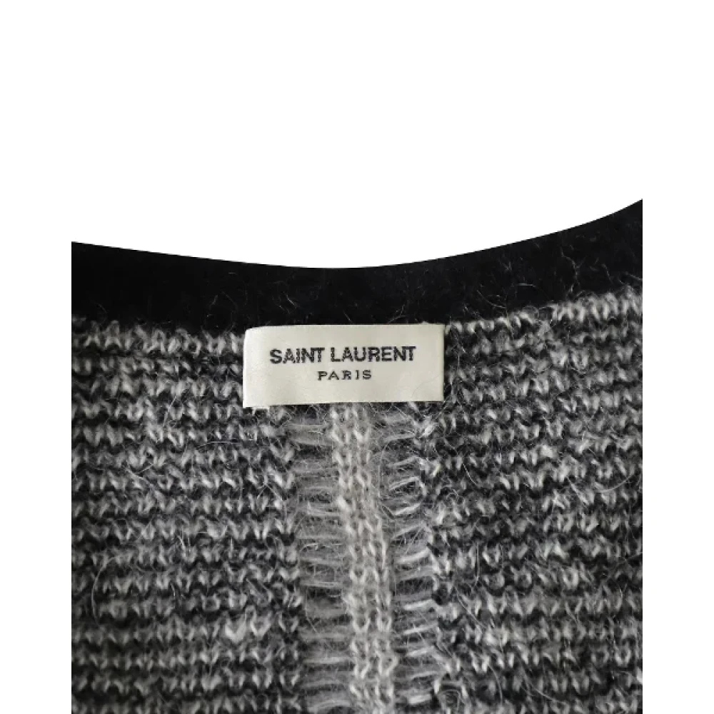 Saint Laurent Vintage Pre-owned Wool tops Black Dames