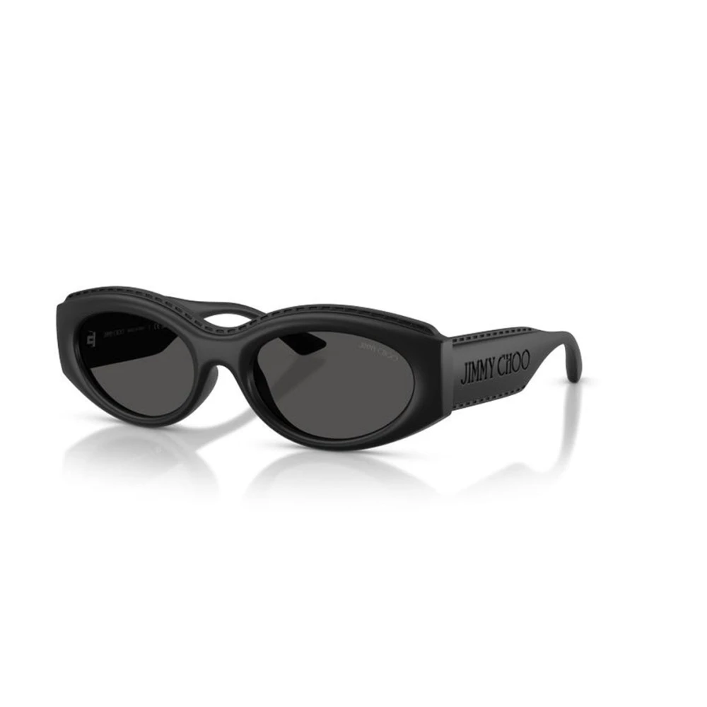 Jimmy Choo Women's Black Oval Sunglasses